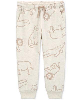 Carter's - Toddler Boys Pull-On Animal Print Fleece Pants