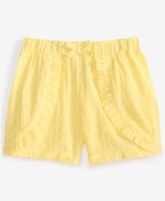 First Impressions - Baby Girls Clip-Dot Cotton Shorts