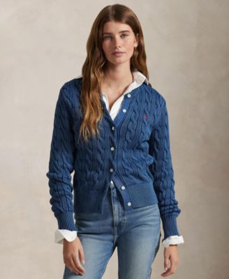 Polo Ralph Lauren - Women's Cable-Knit Cotton Cardigan
