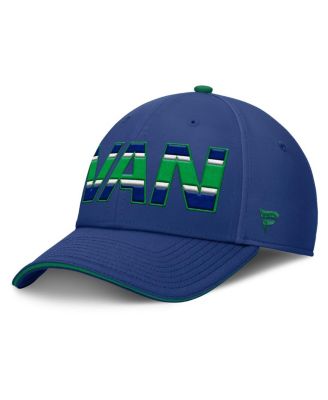 Fanatics - Men's Blue/Green Vancouver Canucks Authentic Pro Rink Team Code Flex Hat