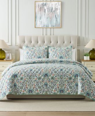 Seventh Studio - Sopha Floral Pinsonic Microfiber 2-Pc. Quilt Set, Twin Brand Name