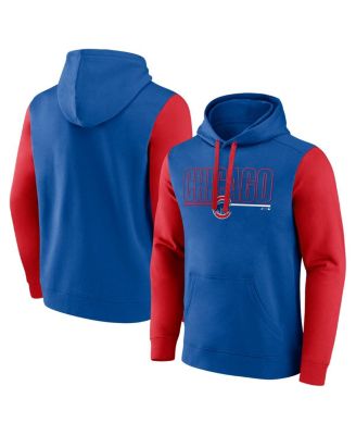 Fanatics - Men's Royal Chicago Cubs Outline Fleece Pullover Hoodie