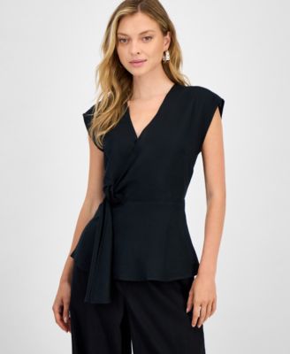 I.N.C. International Concepts - Women's Side-Knot Surplice Top