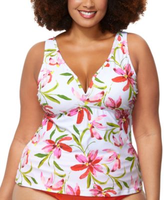 Raisins Curve - Trendy Plus Size Tanzania Tankini Top