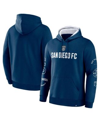 Fanatics - Men's Navy San Diego FC Penalty Kick Legacy Pullover Hoodie
