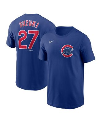 Nike - Men's Seiya Suzuki Royal Chicago Cubs Fuse Name Number T-Shirt