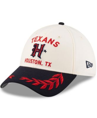 New Era - Men's Cream/Navy Houston Texans 2025 NFL Draft 39THIRTY Flex Hat
