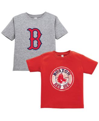 Soft As A Grape - Toddler Red/Gray Boston Red Sox Cooperstown Collection Two-Pack T-Shirt Set