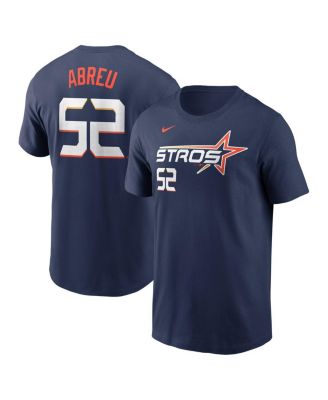 Nike - Men's Bryan Abreu Navy Houston Astros 2025 City Connect Fuse Name Number T-Shirt