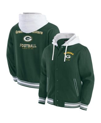 Fanatics - Darius Rucker Collection by  Men's Green Green Bay Packers Full-Snap Hoodie Jacket