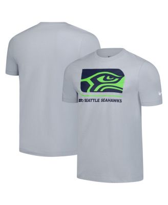 Nike - Men's Gray Seattle Seahawks Lockup Essential T-Shirt