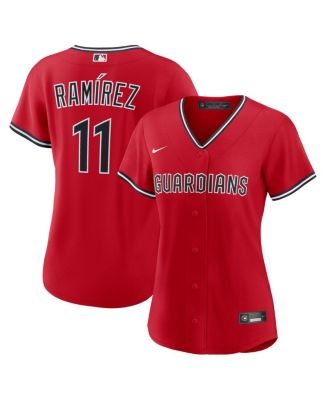 Nike - Women's Jos&eacute; Ramírez Red Cleveland Guardians Alternate 2 Replica Jersey