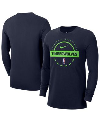 Nike - Navy Minnesota Timberwolves Authentic Long Sleeve Practice T-Shirt