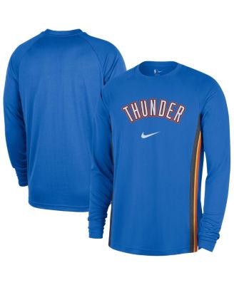 Nike - Men's Blue Oklahoma City Thunder 2025/26 Authentic Pre-Game Legend Dri-FIT Long Sleeve Shooting Shirt