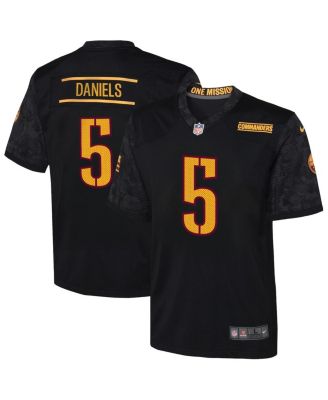 Nike - Big Boys and Girls Jayden Daniels Black Washington Commanders Alternate Game Jersey