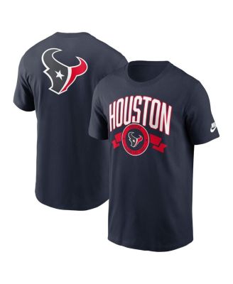 Nike - Men's Navy Houston Texans Rewind Front and Back Hit Essential T-Shirt