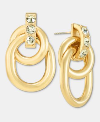 I.N.C. International Concepts - Pav&eacute; Linked Circle Drop Earrings