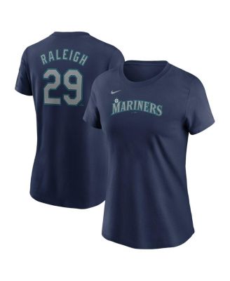 Nike - Women's Cal Raleigh Navy Seattle Mariners Fuse Name Number T-Shirt