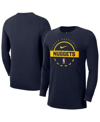 Nike - Men's Navy Denver Nuggets Authentic Long Sleeve Practice T-Shirt
