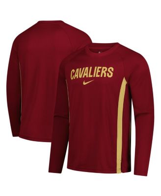 Nike - Men's Wine Cleveland Cavaliers 2025/26 Authentic Pre-Game Legend Dri-FIT Long Sleeve Shooting Shirt