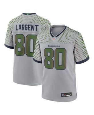 Nike - Men's Steve Largent Wolf Gray Seattle Seahawks 2025 Rivalries Collection Retired Player Game Jersey