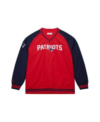Mitchell & Ness - Men's Red New England Patriots Raglan Jacket