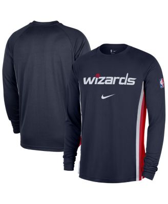 Nike - Men's Navy Washington Wizards 2025/26 Authentic Pre-Game Legend Dri-FIT Long Sleeve Shooting Shirt