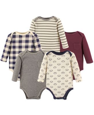 Hudson Baby - - Baby Boys and Girls Cotton Long-Sleeve Bodysuit Set