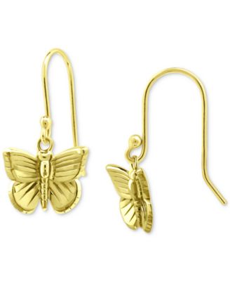 Giani Bernini - Textured Butterfly Drop Earrings