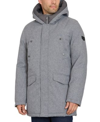 Sam Edelman - Men's Three-Quarter Hooded Parka Coat