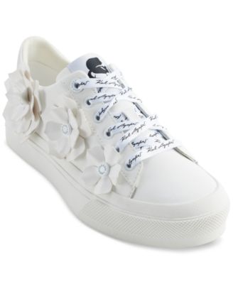 KARL LAGERFELD PARIS - Women's Georgia Lace-Up Embellished Sneakers