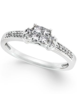 Promised Love - Diamond Ring in 10k White gold (1/4 ct. t.w.)