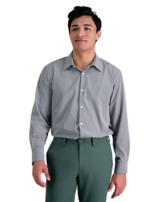 Haggar - Men's Classic-Fit Smart Wash Dress Shirt