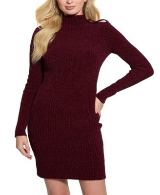 GUESS - Women's Keily Mock-Neck Sweater Dress