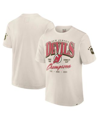 Fanatics - Men's White New Jersey Devils Decades Collection Timeless T-Shirt