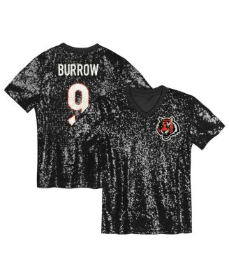 Outerstuff - Women's Joe Burrow Black Cincinnati Bengals Player Name Number V-Neck Fashion Jersey