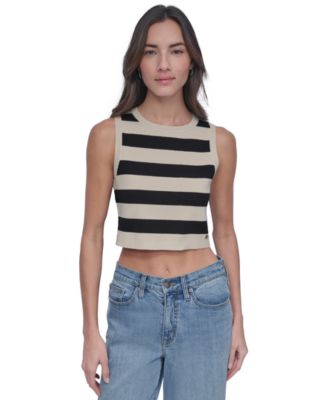 DKNY Jeans - Women's Cropped Sleeveless Sweater