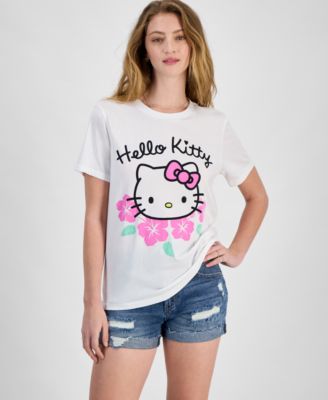Grayson Threads, The Label - Juniors' Hello Kitty Hibiscus Graphic T-Shirt