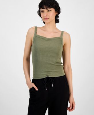 And Now This - Women's Ribbed Square-Neck Top