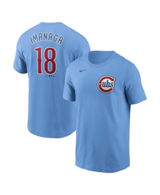 Nike - Men's Shota Imanaga Baby Blue Chicago Cubs Fuse Name Number T-Shirt