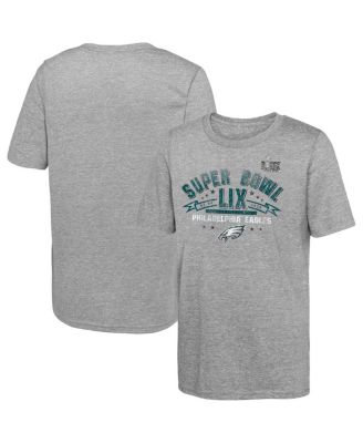 Fanatics - Big Boys and Girls Heather Gray Philadelphia Eagles Super Bowl LIX Made It T-Shirt