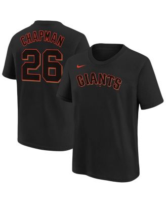 Nike - Big Boys and Girls Matt Chapman Black San Francisco Giants Player Name Number T-Shirt