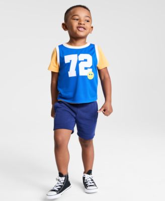 Epic Threads - Toddler Boys Mesh Tank Top, T-Shirt & Shorts, 3 Piece Set