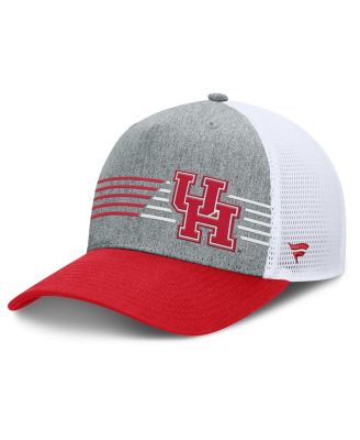 Fanatics - Men's  Heather Gray/Red Houston Cougars Profile Trucker Adjustable Hat