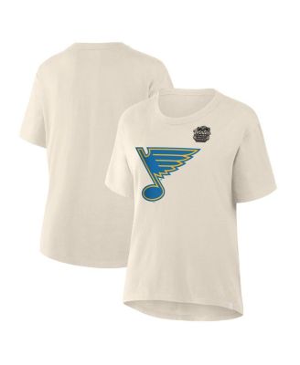 Fanatics - Women's Cream St. Louis Blues 2025 Winter Classic Primary Logo T-Shirt