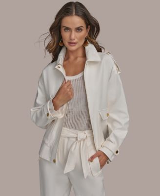 Donna Karan New York - Women's Cotton-Blend Utility Jacket