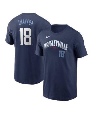 Nike - Men's Shota Imanaga Navy Chicago Cubs Fuse Name Number T-Shirt