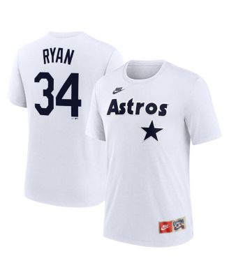 Nike - Men's Nolan Ryan White Houston Astros Cooperstown Collection Name Number Tri-Blend T-Shirt