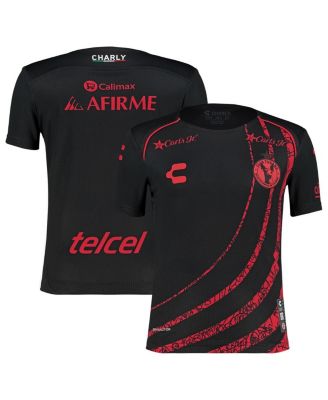 Charly - Big Boys and Girls Black/Red Club Tijuana 2024/25 Home Authentic Jersey