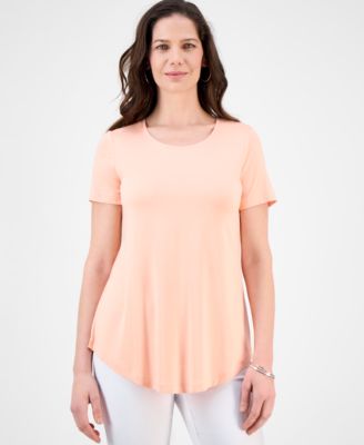 JM Collection - Scoop-Neck T-Shirt, Created for Macy's